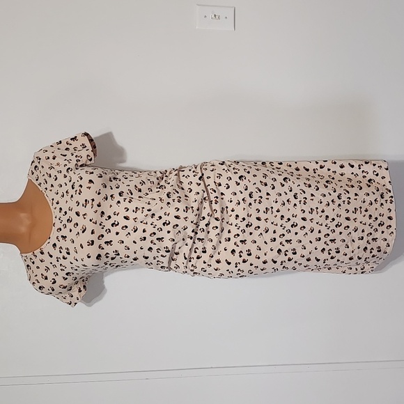 Isabel Maternity Leopard Print Dress Size Small - Picture 2 of 9